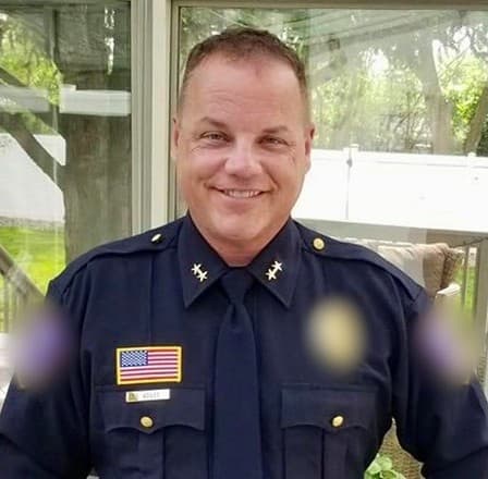 Gary Voiles in uniform as Deputy Police Chief